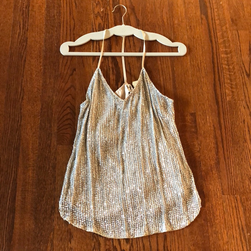 HAUTE HIPPIE size small Diamond Camisole Tank Top